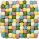 Handmade Felt Ball Mat- Gundree handicraft