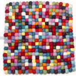 Colourful Felt Ball Mat