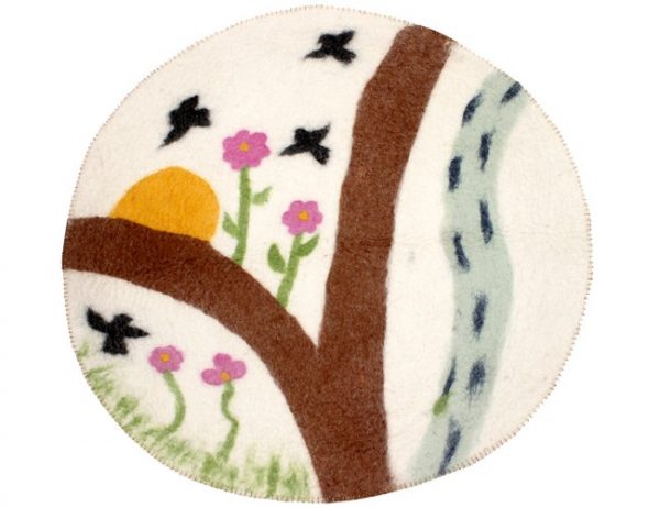 Beautiful Handmade Felt Mat