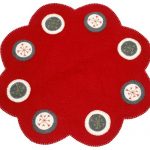 Red Felt Mat