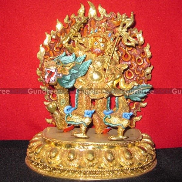 Kubera Metal Statue