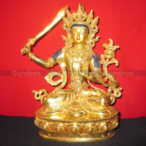 Manjushree Metal Statue