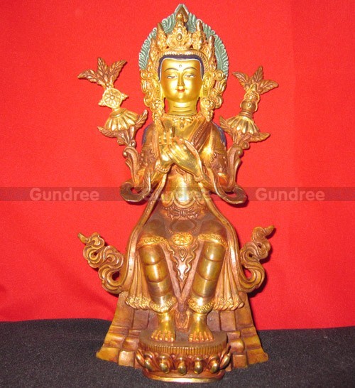 Maitri Buddha Metal Statue