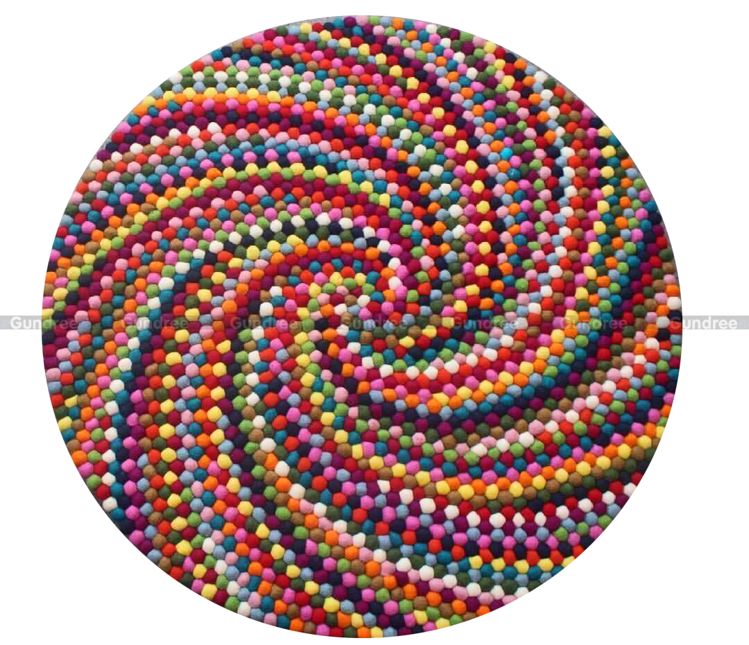 Felt Ball Mat Handmade Stone Craft, Wool Dryer Balls, Handmade Dryer